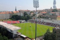 Stadion na Žižkově.
