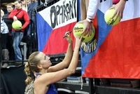 Petra Kvitová je ze svého vystoupení proti Švýcarkám nadšená.