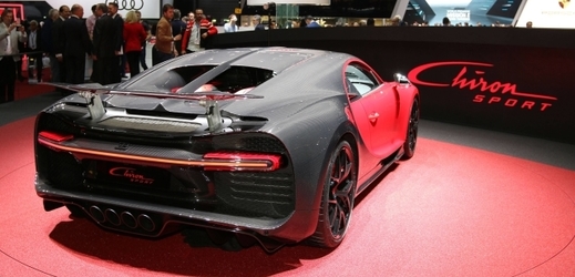 Vůz Bugatti Chiron ve verzi Sport.