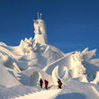 Sněhové sochy v Číně.