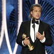 Brad Pitt získal cenu za roli ve filmu Tenkrát v Hollywoodu. (Foto: Paul Drinkwater)