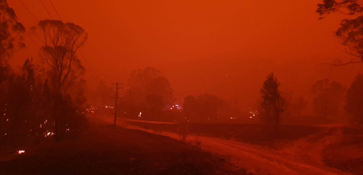 Požáry v Austrálii.