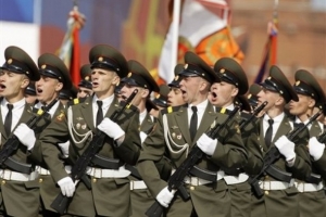 Vojnská přehlídka v Moskvě (2008).