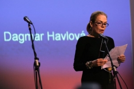 Dagmar Havlová přečetla dopis Václava Havla dceři Kaplického Johance.