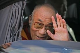 Dalajlama v Hamburku, červenec 2007.