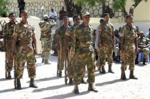 Etiopští vojáci v Somálsku.