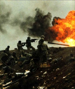 těžké boje íránsko-irácké války.