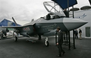 Lockheed Martin F-35 na výstavě.