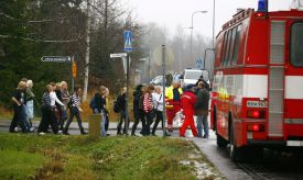 Evakuace žáků ze školy