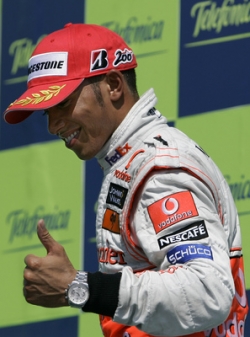 Lewis Hamilton, britský pilot stáje McLarenu.