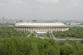 Stadion v moskevských Lužnikách.