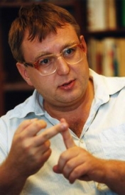 Jiří Hromada, známá postava českého boje za práva homosexuálů.