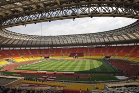 Moskevský stadion Lužniki, celkový pohled.