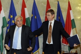 Ferenc Gyurcsány a šéf MMF Dominique Strauss-Kahn.