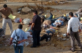 Oběti drogové války v Tijuaně (2008).