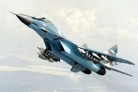 V oblasti Jižní Osetie operují ruské MiG-29 (na snímku) a Su-27.