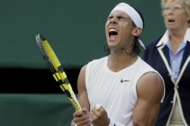 Rafael Nadal ve finále Wimbledonu.