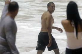 Obama na Havaji 23. 12. 2008.