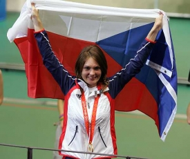 Střelkyně Kateřina Emmons, čerstvá olympijská vítězka.