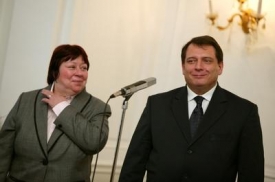 Předseda ČSSD Jiří Paroubek se svou ženou Zuzanou