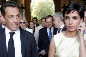 Francouzská ministryně spravedlnosti Dátiová s prezidentem Sarkozym