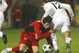 Momentka z utkání Poháru UEFA Leverkusen - Sparta 1:0.