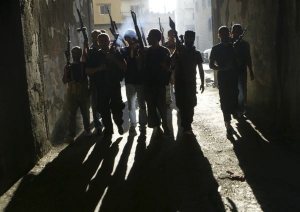 Sunnitští ozbrojenci v Tripolisu.