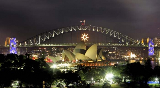 Sydney bylo prvním velkým městem, kde odzvonili příchod Nového roku.