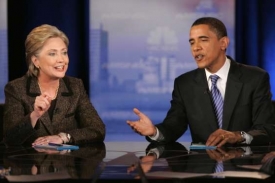 Obama s Clintonovou, možnou budoucí šéfkou diplomacie USA.