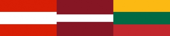 Často zaměňované vlajky Rakouska, Lotyšska a Litvy.