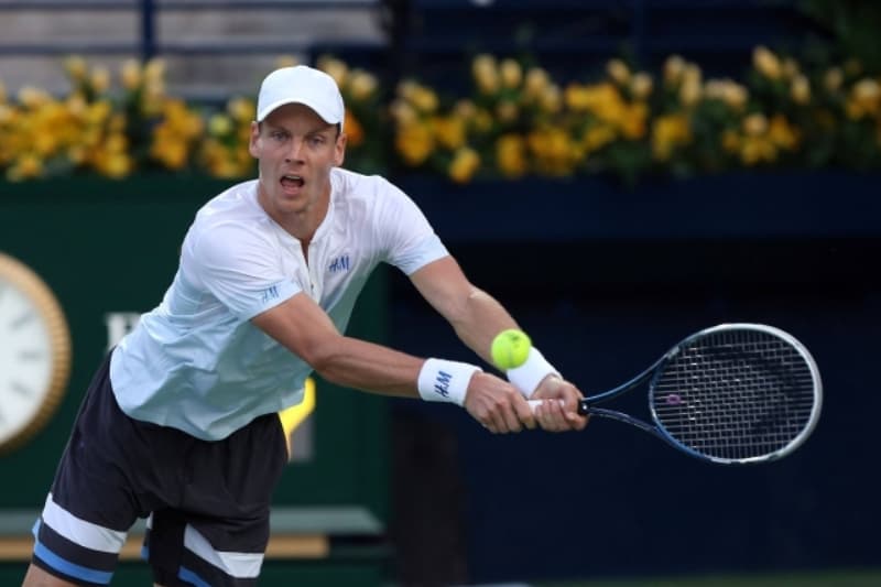 Česká tenisová jednička Tomáš Berdych.