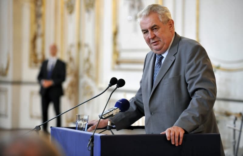 Prezident Miloš Zeman v Kroměříži.