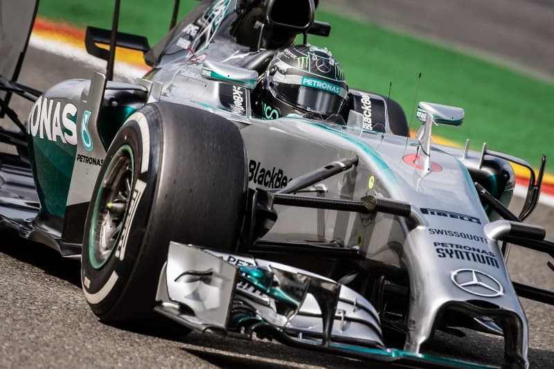 Úspěšný Nico Rosberg, který si ve Spa zajistil start z prvního místa.