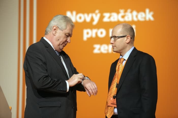 Miloš Zeman a Bohuslav Sobotka.