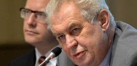 Bohuslav Sobotka a Miloš Zeman.