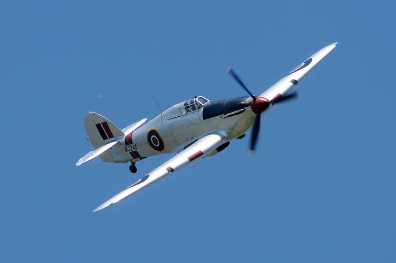 Na snímku stíhací letoun Hurricane RAF na loňské Aviatické pouti.