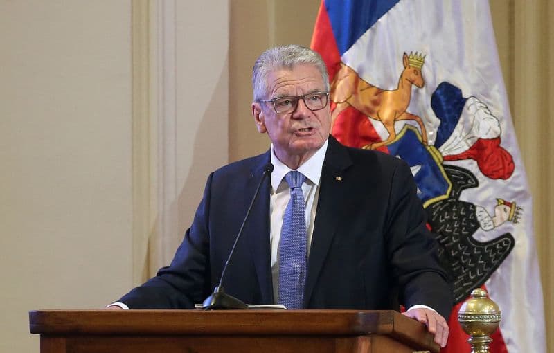 Německý prezident Joachim Gauck na návštěvě v Chile. 