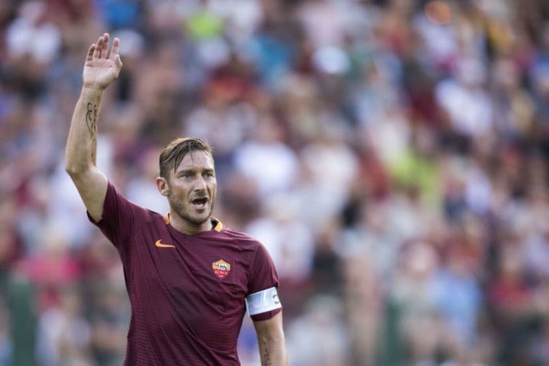 Italský fotbalista Francesco Totti.