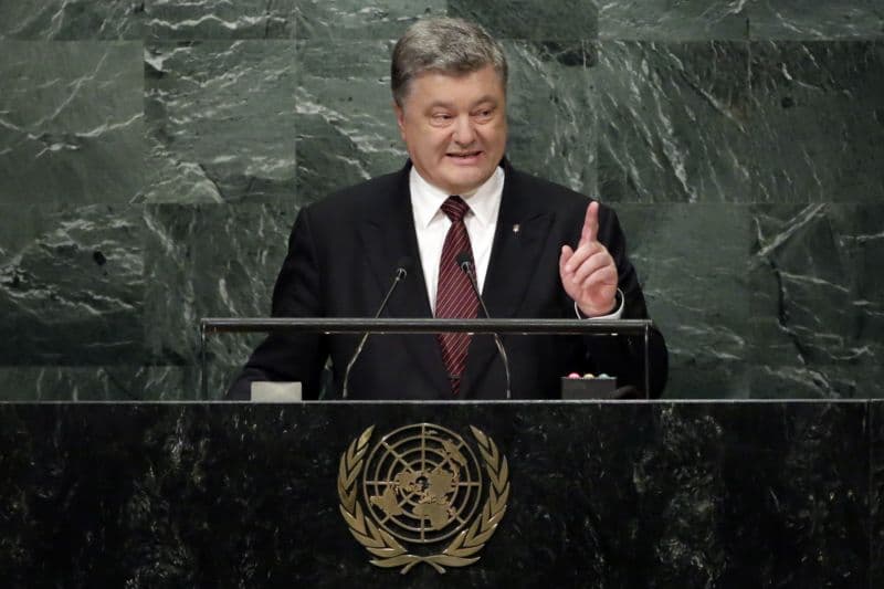 Ukrajinský prezident Petro Porošenko.