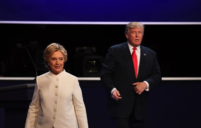 Donald Trump a Hillary Clintonová.