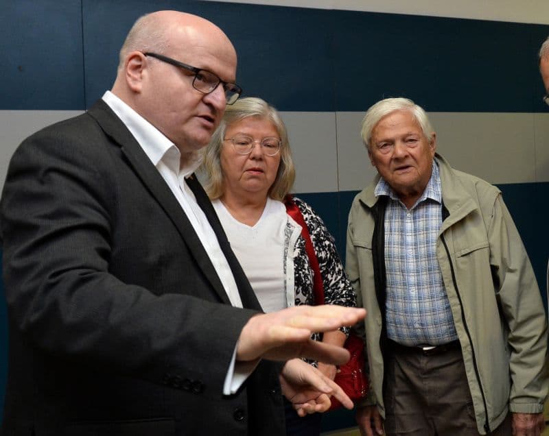 Ministr kultury Daniel Herman, Jiří Brady a Tereza Brady. 