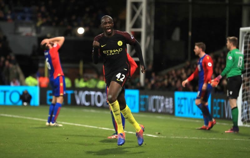 Yaya Touré rozhodl dvěma góly zápas proti Crystal Palace.