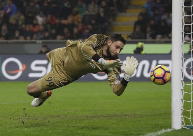 Italský brankář Gianluigi Donnarumma z AC Milán.