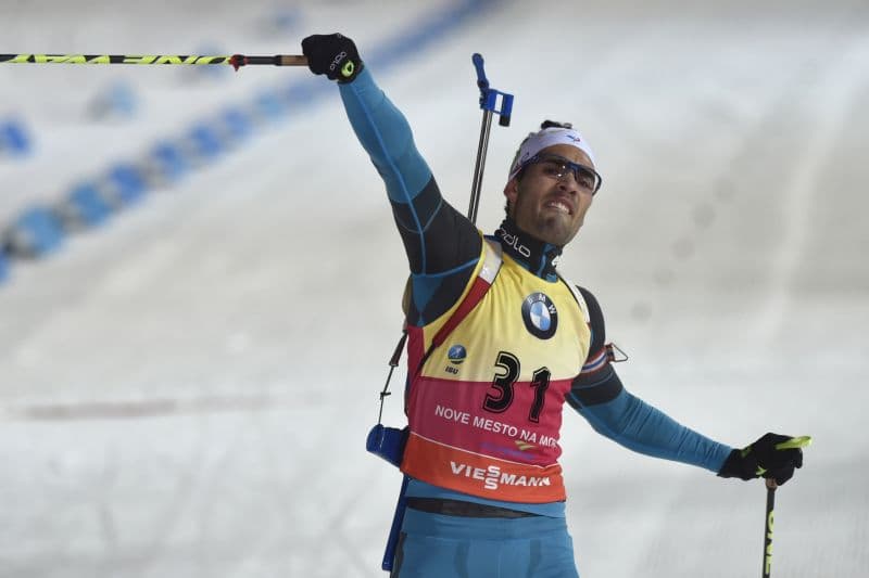 Martin Fourcade válcuje soupeře i v Novém Městě na Moravě.