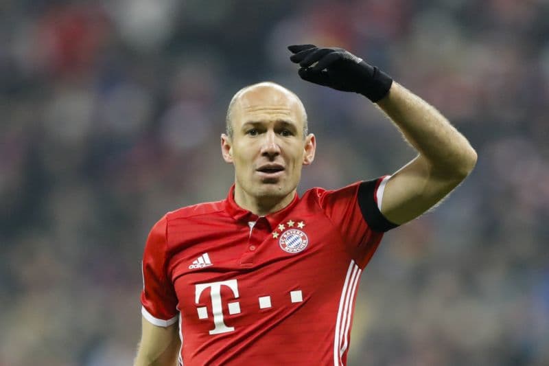 Záložník Bayernu Arjen Robben byl jedním ze strůjců vysoké výhry.