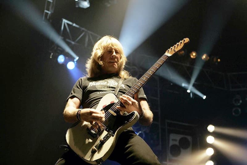 Kytarista britské rockové skupiny Status Quo Rick Parfitt.