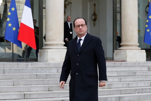 Francouzský prezident François Hollande.