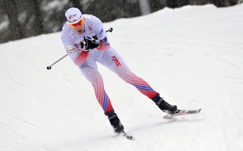 Běžec na lyžích Martin Jakš. 