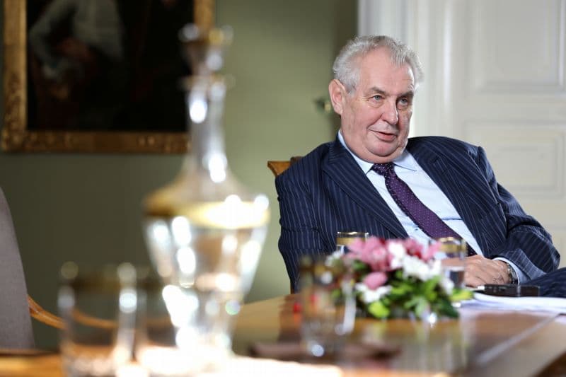 Český prezident Miloš Zeman.