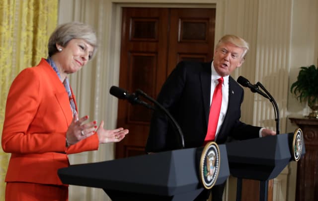 Theresa May a Donald Trump.